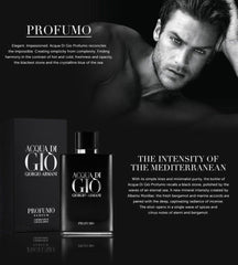 Acqua Di Giò Profumo – 2.7 oz / 80ml Parfum Cologne for Men (No Cellophane)